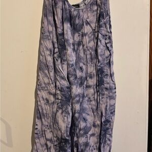Shinestar Light Purple Tie Dye Jumpsuit Sleeveless Boho Romper Size Small